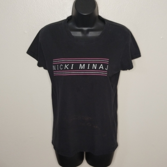 NICKI Minaj Pink Friday Womens Small Band T-shirt Rap Tee Distressed Tultex Thin - Picture 1 of 10